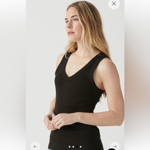 NWT Michael Stars Maya V-Neck Tank Top - Picture 2 of 9